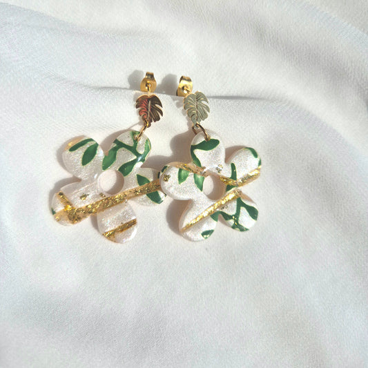 Boucles d'oreilles pendantes Iris