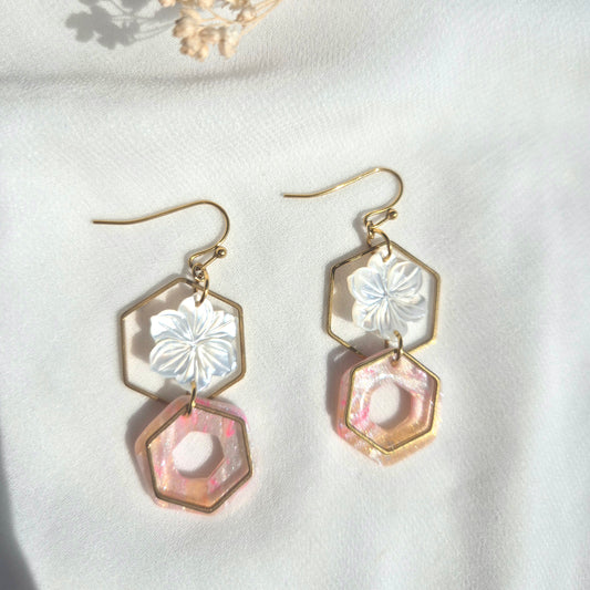Boucles d'oreilles pendantes Lumi