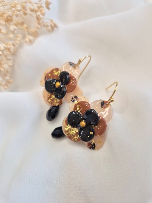 Boucles d’oreilles Pensée