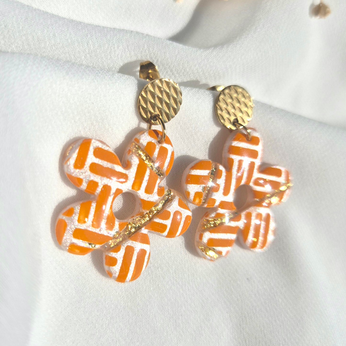 Boucles d'oreilles pendantes Cléo
