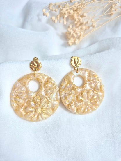 Boucles d'oreilles Églantine