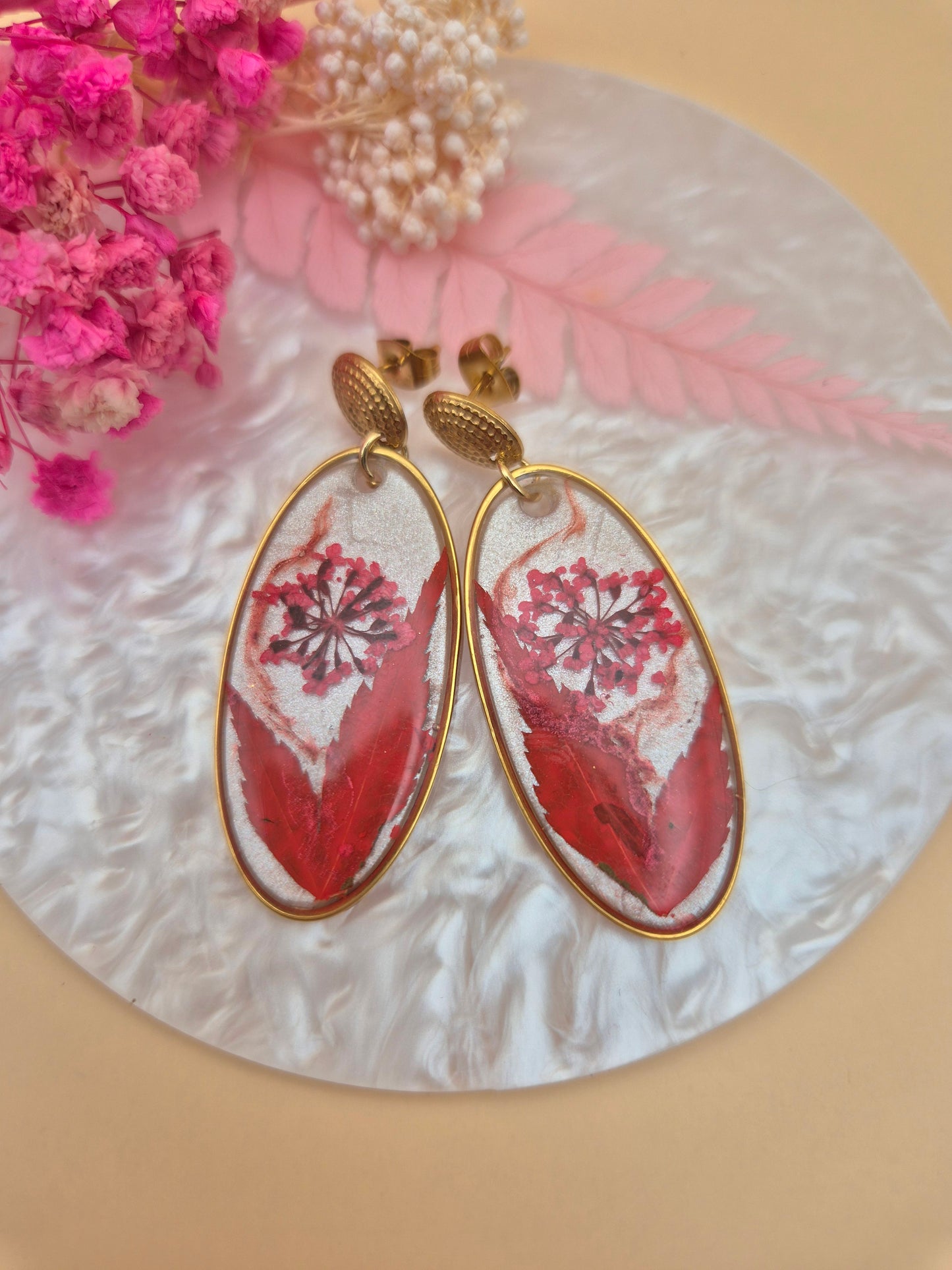 Boucles d’oreilles « Rouge Passion »