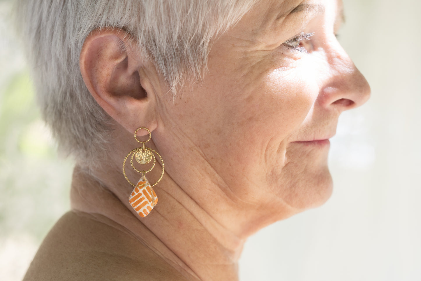 Boucles d'oreilles pendantes Ora
