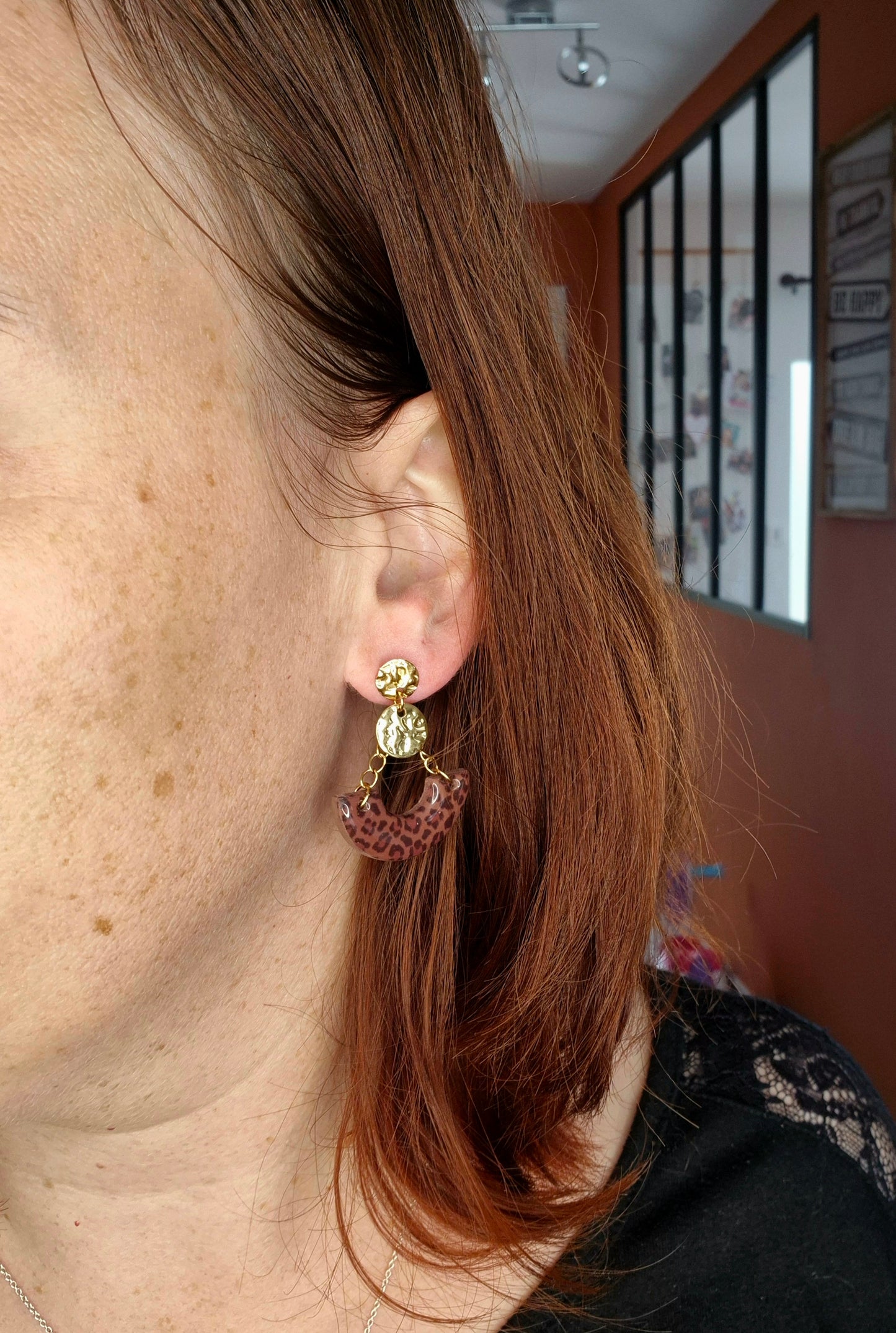 Boucles d’oreilles pendantes Malika