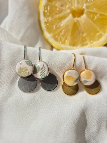 Boucles d'oreilles Léontine - doré ou argenté