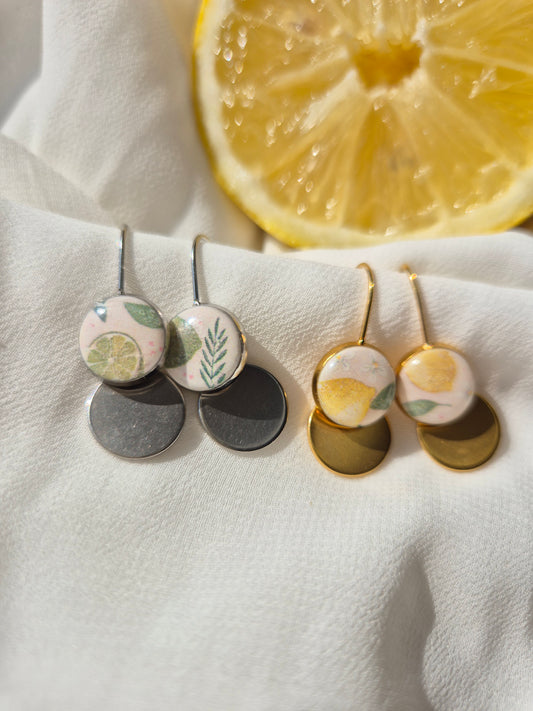 Boucles d'oreilles Léontine - doré ou argenté