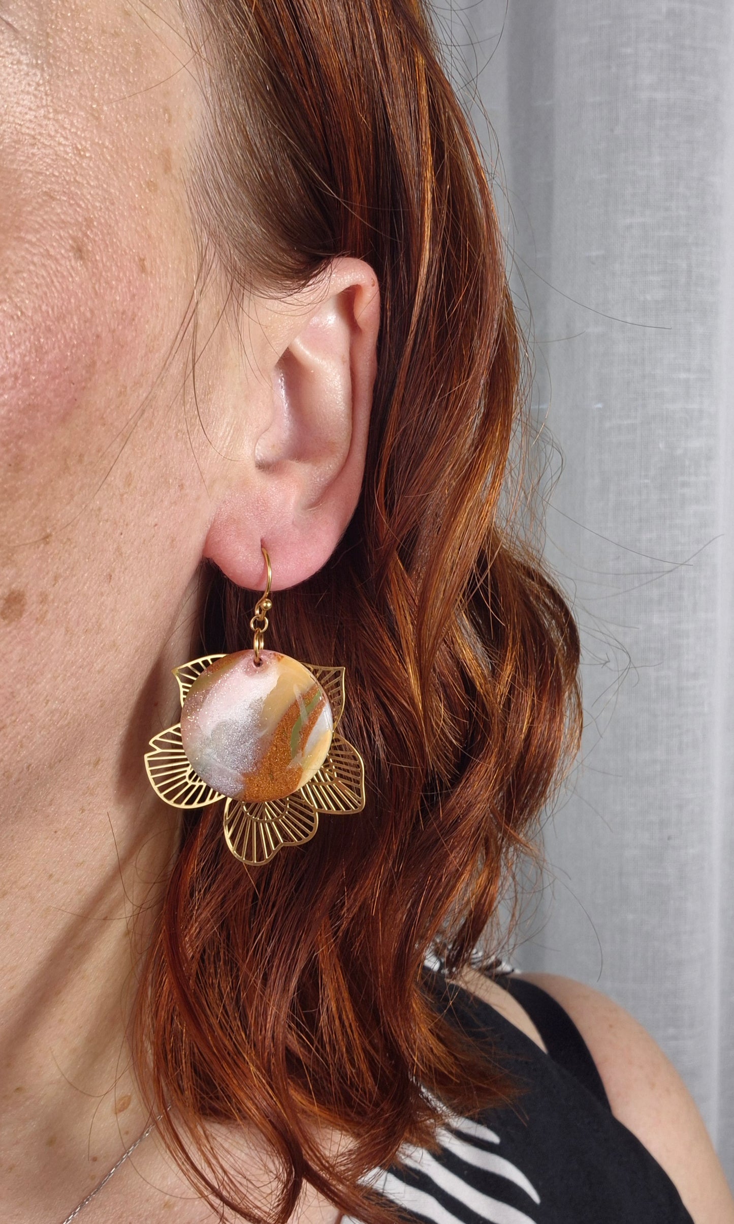 Boucles d’oreilles Éléna — coloris au choix