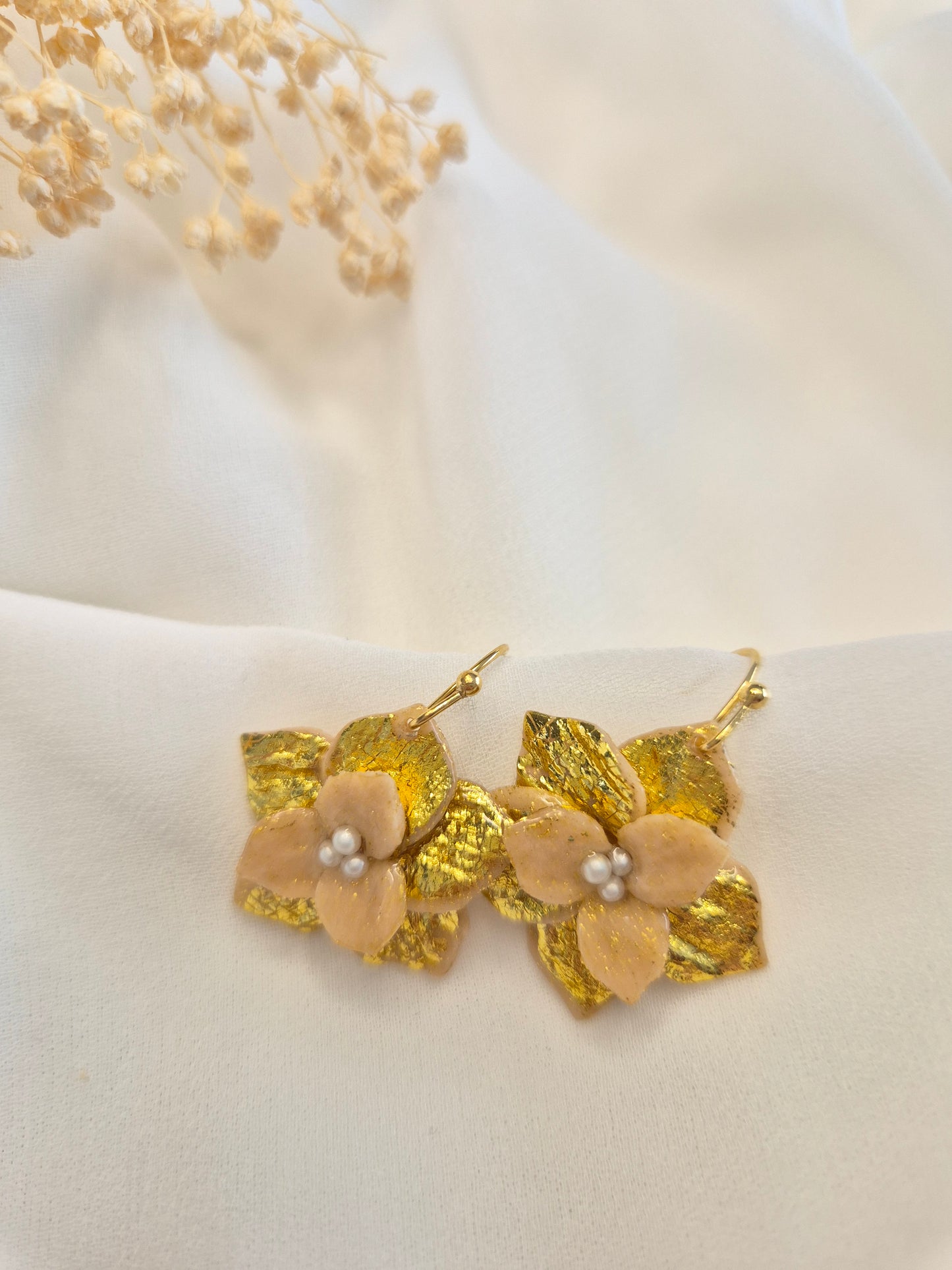 Boucles d’oreilles Orchidée