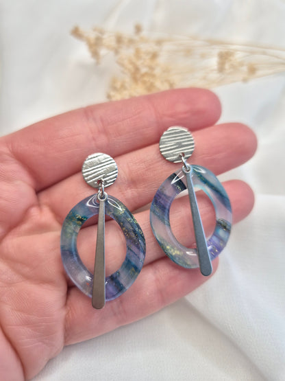 Boucles d’oreilles – Cassandre argentée