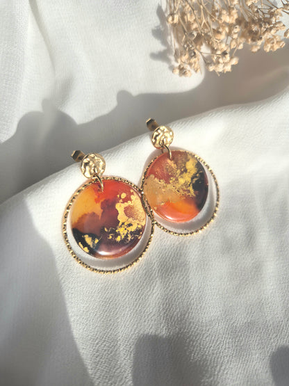 Boucles d’oreilles Ambre