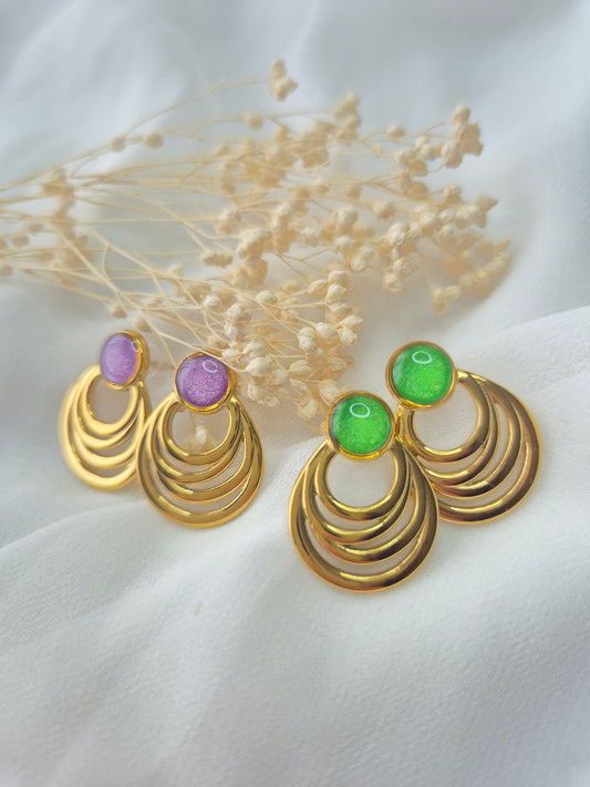 Boucles d’oreilles Simone - plusieurs couleurs disponibles -