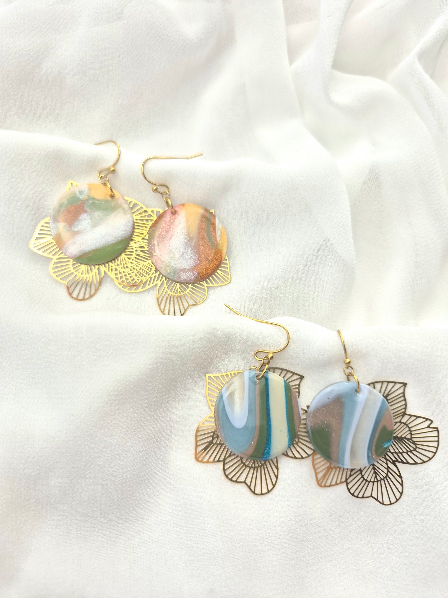Boucles d’oreilles Éléna — coloris au choix