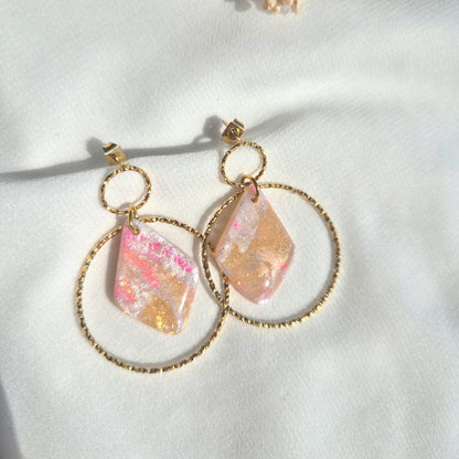 Boucles d'oreilles pendantes Naïa