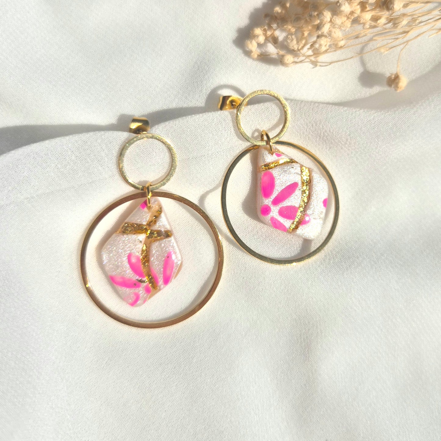 Boucles d'oreilles pendantes Yuna