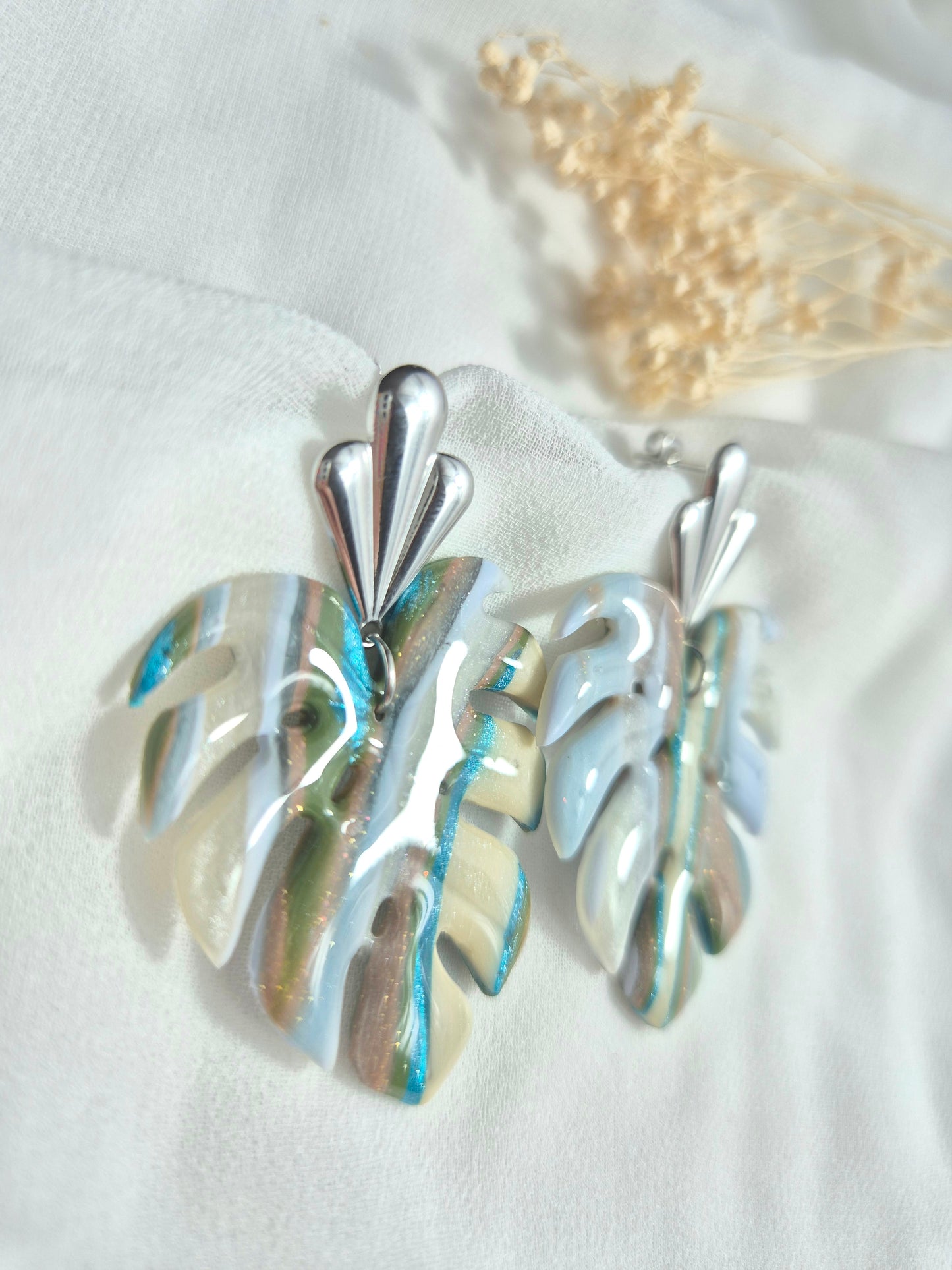 Boucles d’oreilles Alba argenté