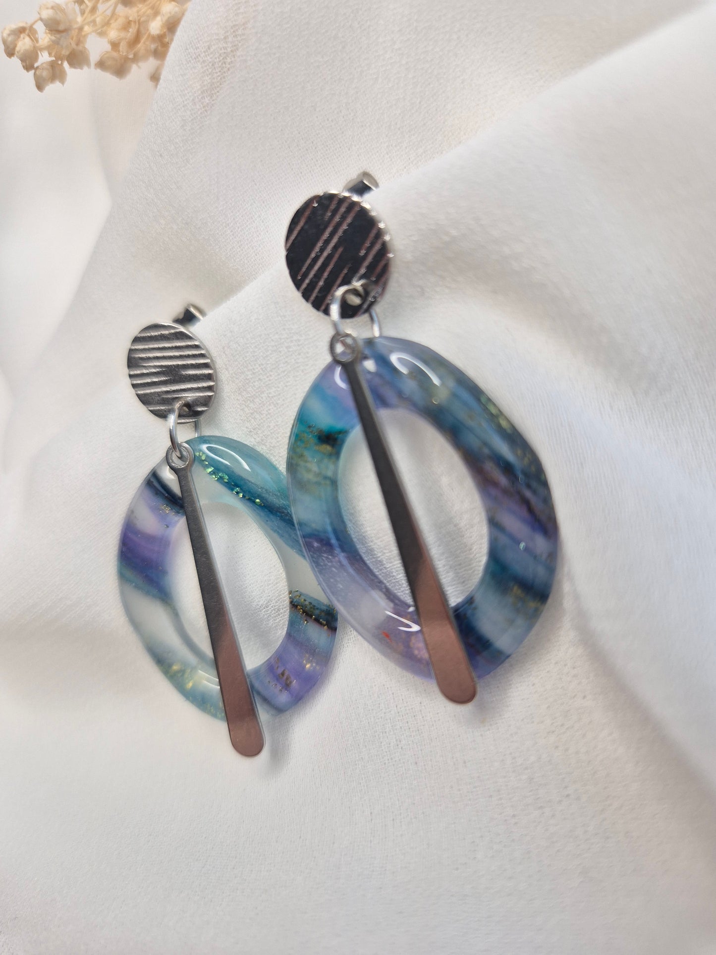 Boucles d’oreilles – Cassandre argentée