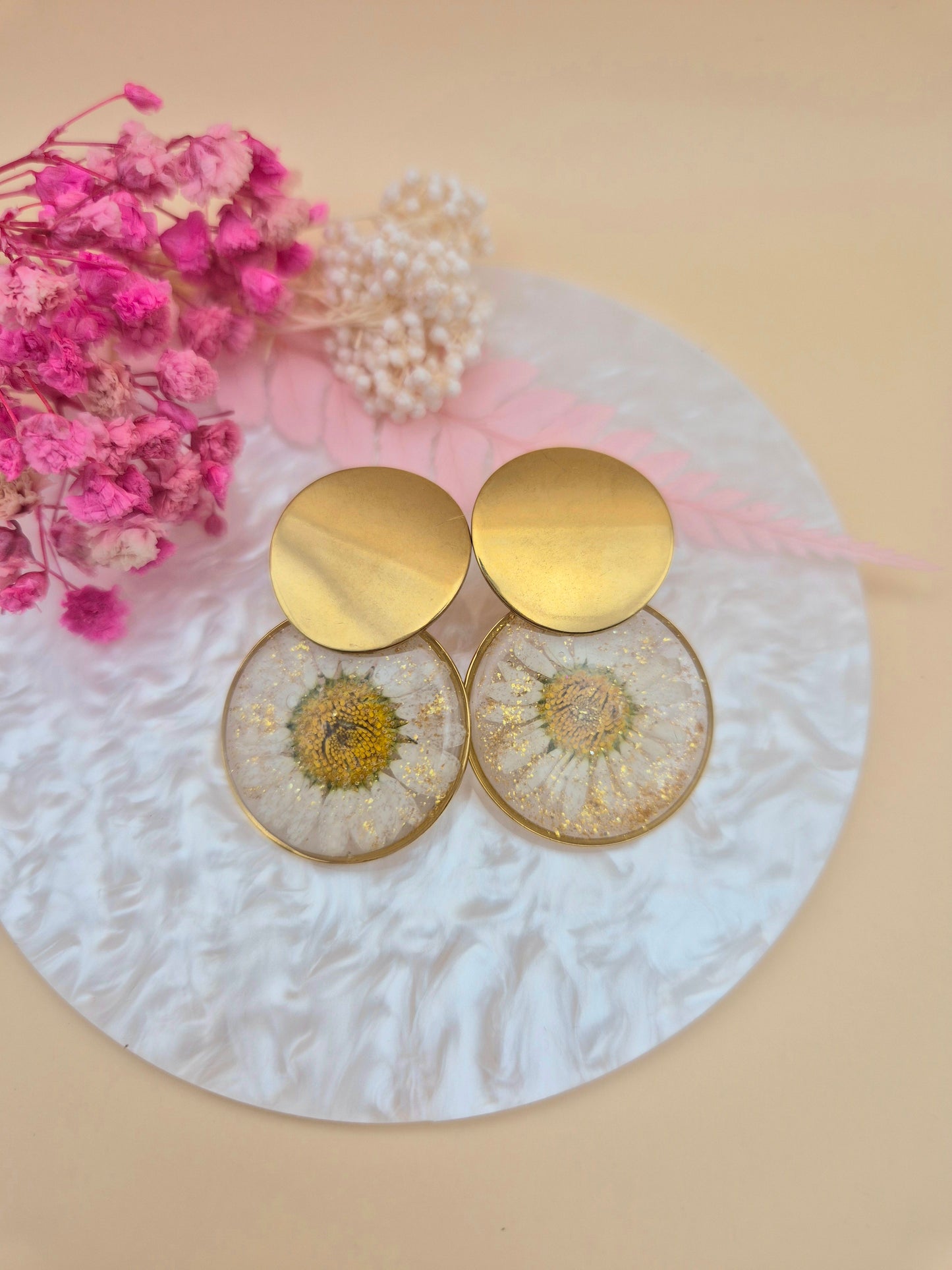 Boucles d’oreilles « Éclat de Marguerite »