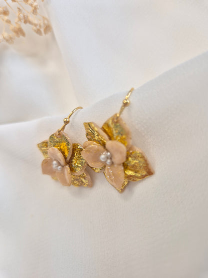 Boucles d’oreilles Orchidée