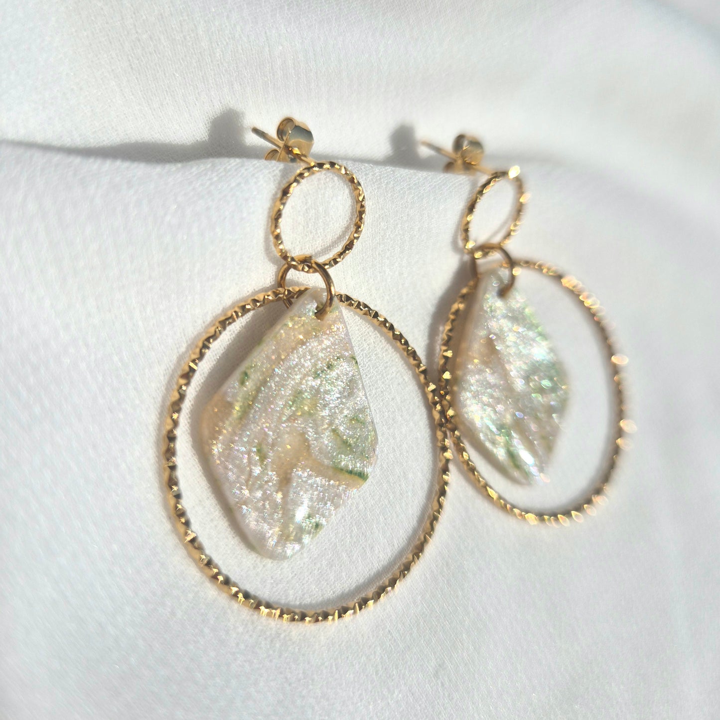 Boucles d'oreilles pendantes Naïa