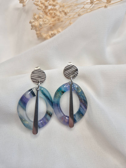 Boucles d’oreilles – Cassandre argentée