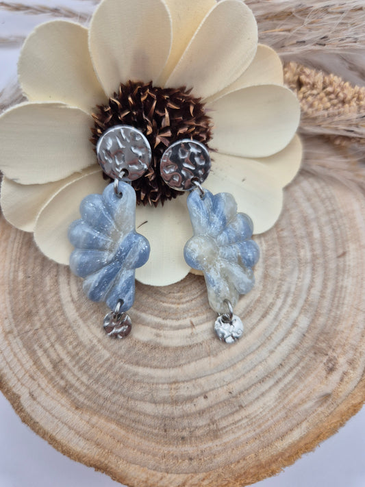 Boucles d'oreilles "Écume Marine" – Douceur et Élégance