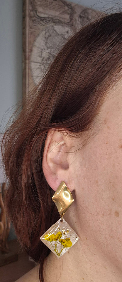 Boucles d’oreilles « Douceur ensoleillée »