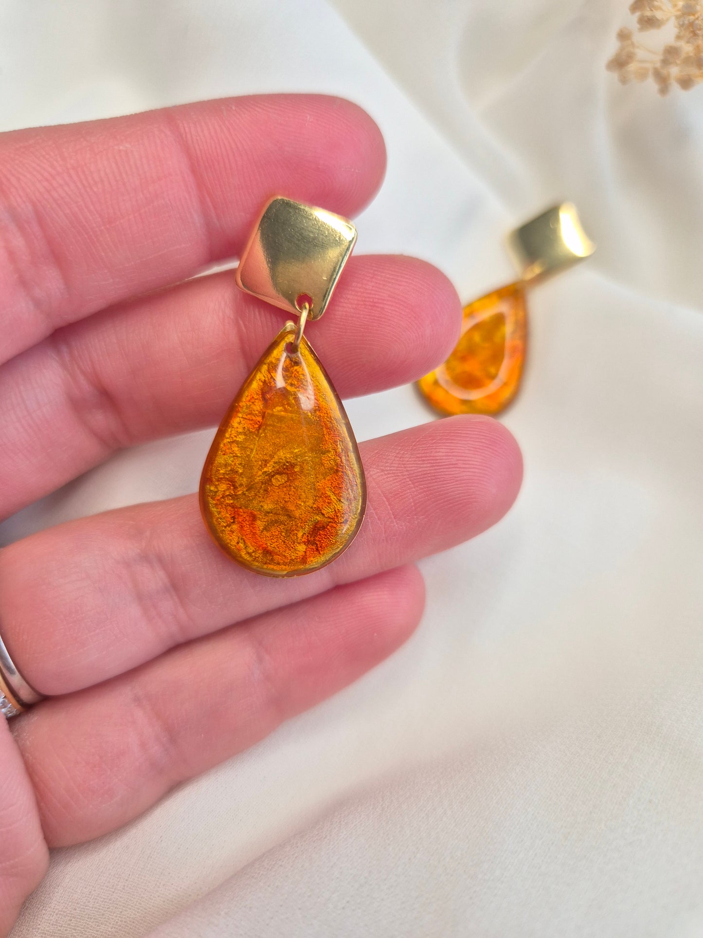 Boucles d’oreilles pendantes Éléonore