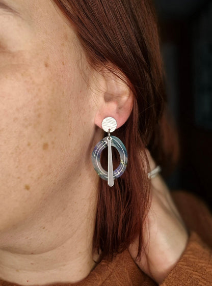 Boucles d’oreilles – Cassandre argentée