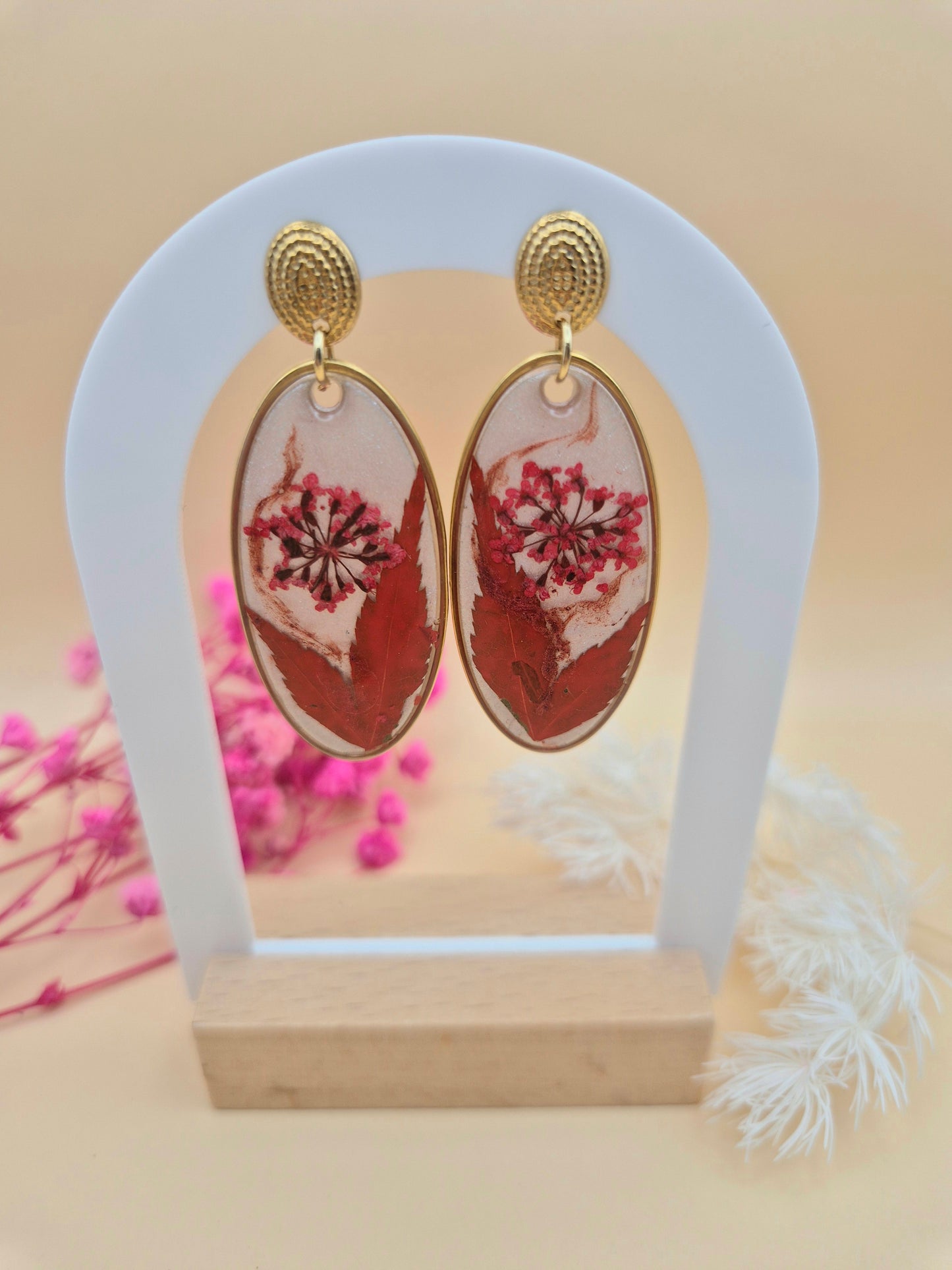 Boucles d’oreilles « Rouge Passion »