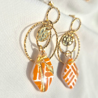 Boucles d'oreilles pendantes Ora