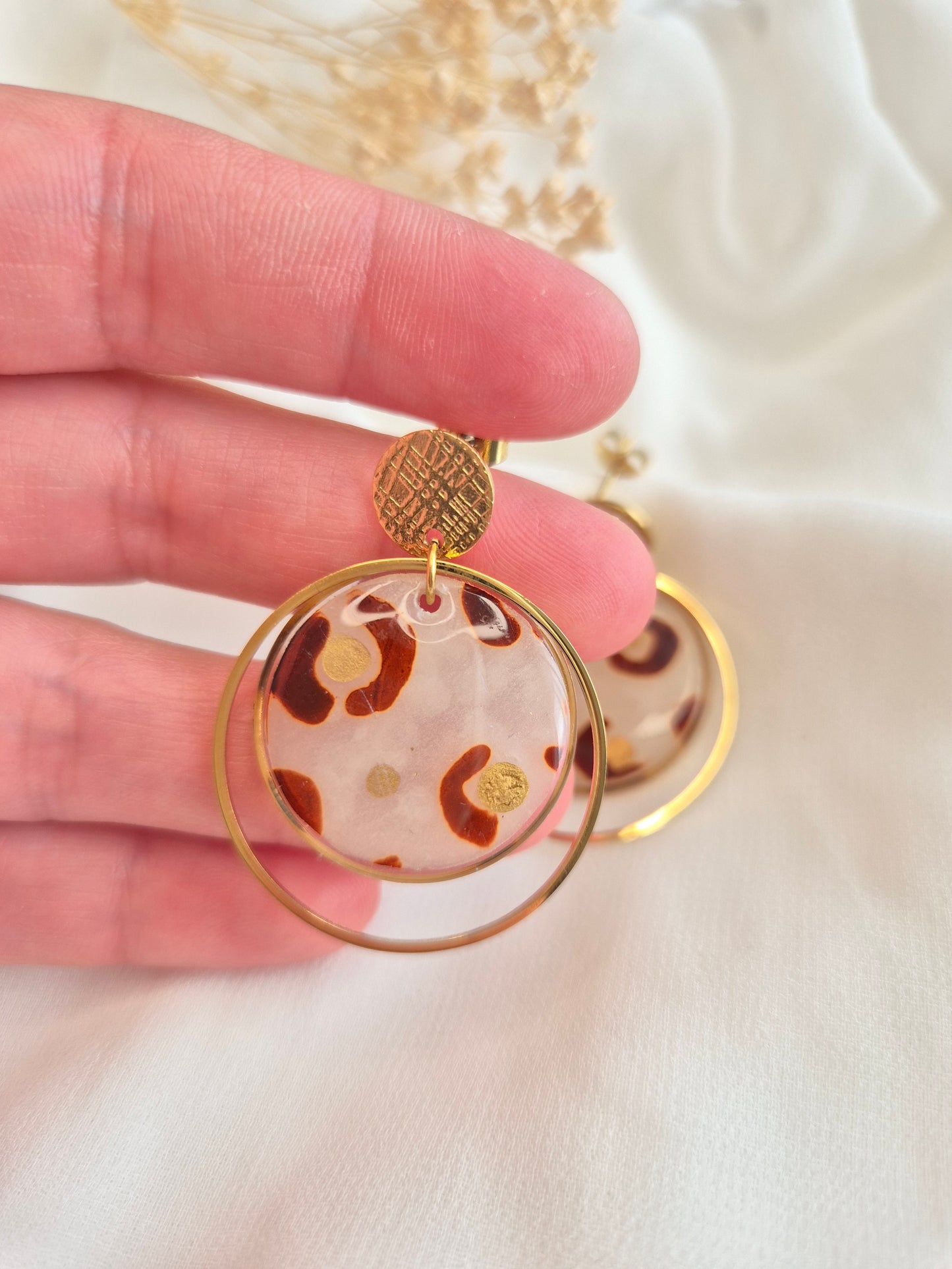 Boucles d’oreilles pendantes Selma