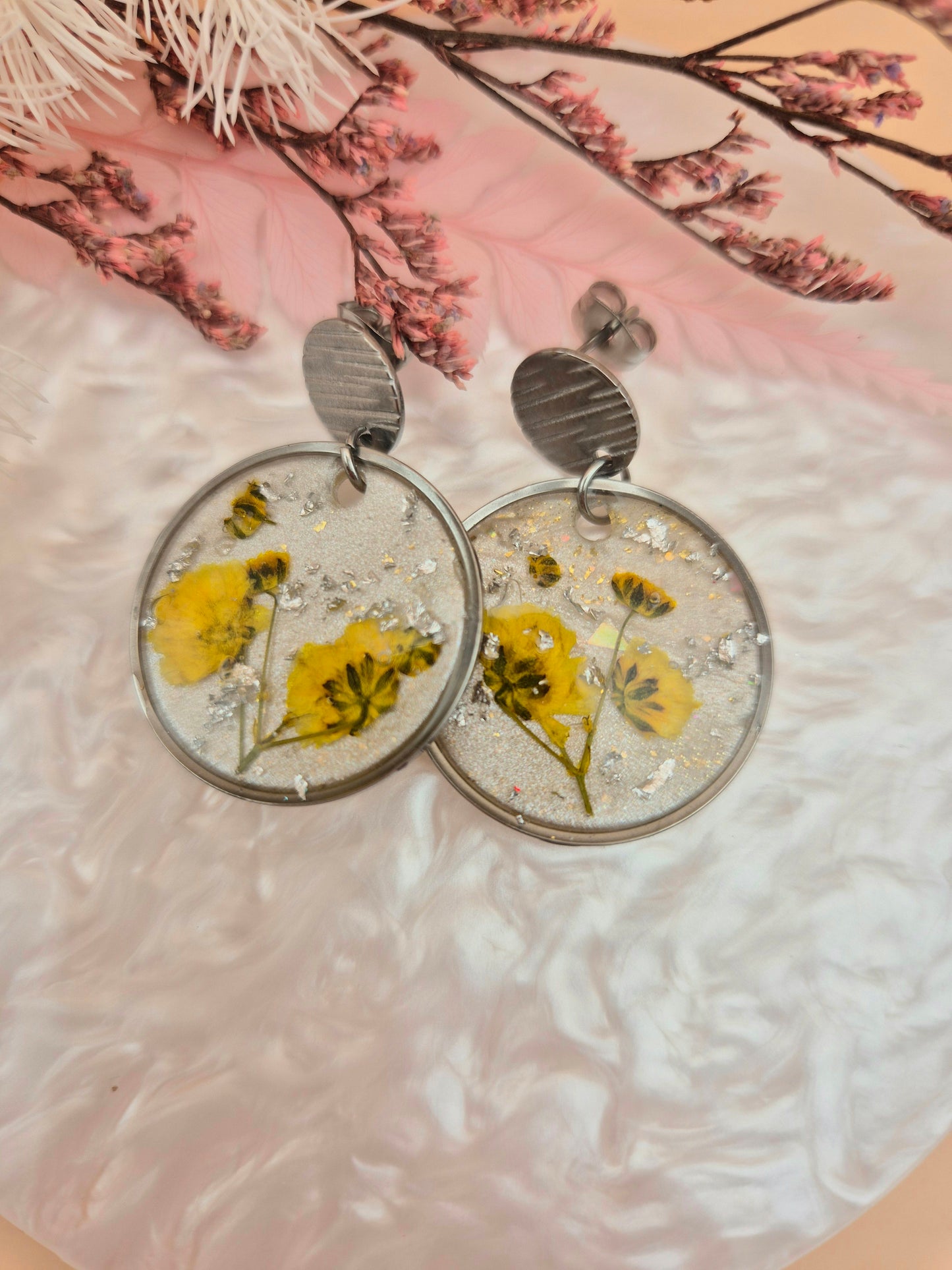 Boucles d'oreilles "Jardin Doré"