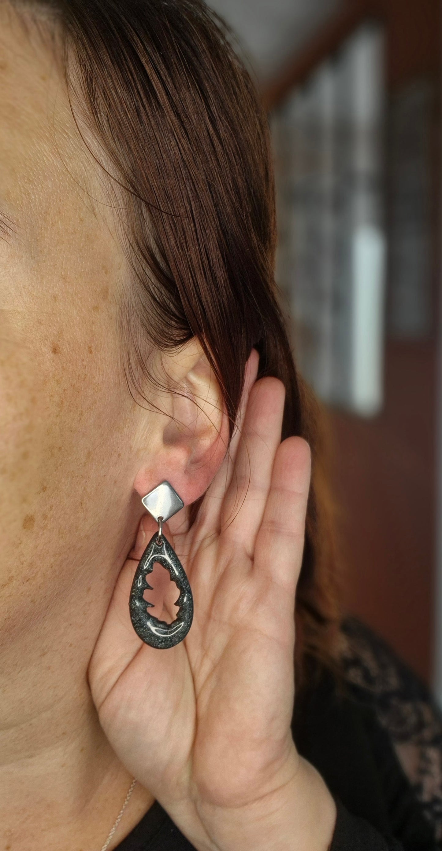 Boucles d’oreilles pendantes Élora