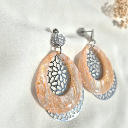 Boucles d'oreilles pendantes Anaïs