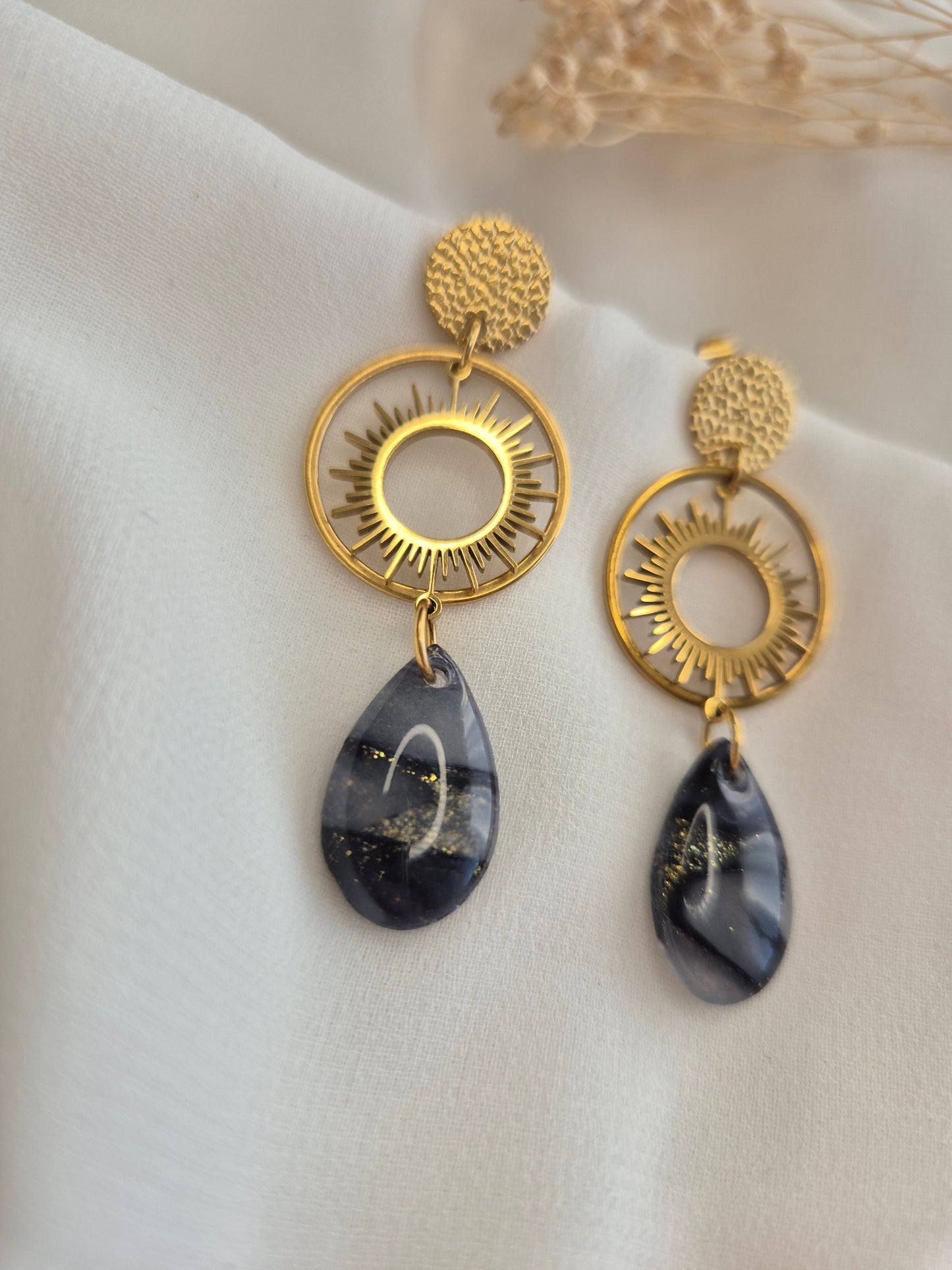 Boucles d’oreilles Solène — plusieurs coloris disponibles