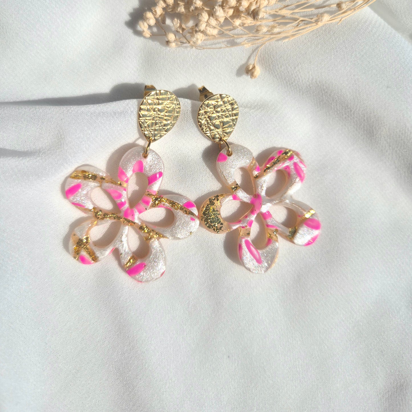 Boucles d'oreilles pendantes Sakura