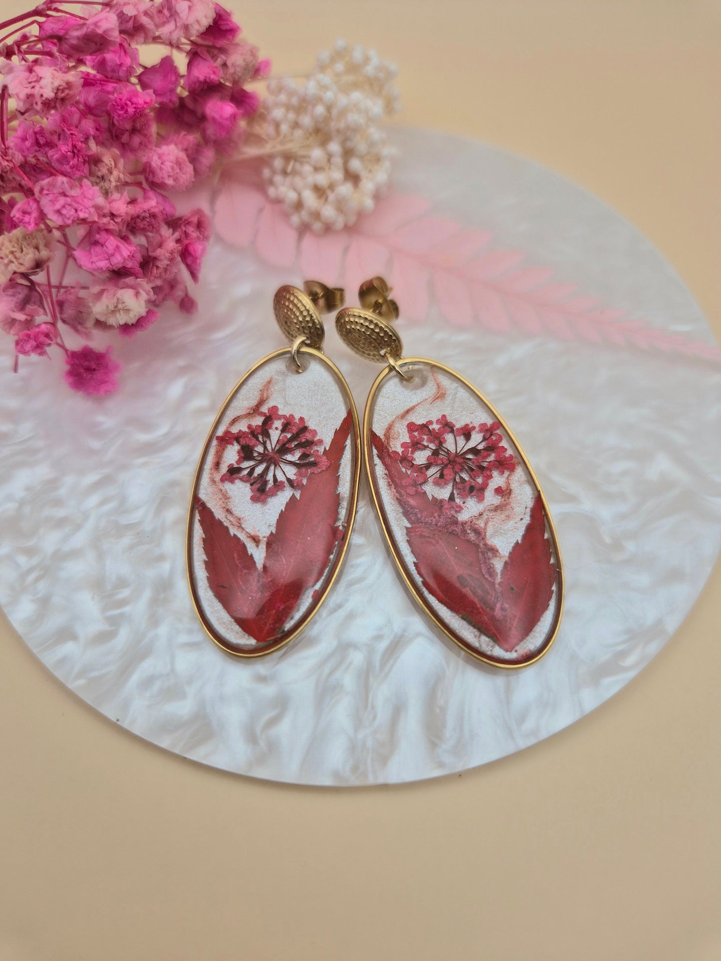 Boucles d’oreilles « Rouge Passion »