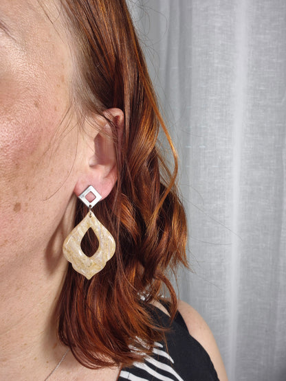 Boucles d’oreilles Clara argentées