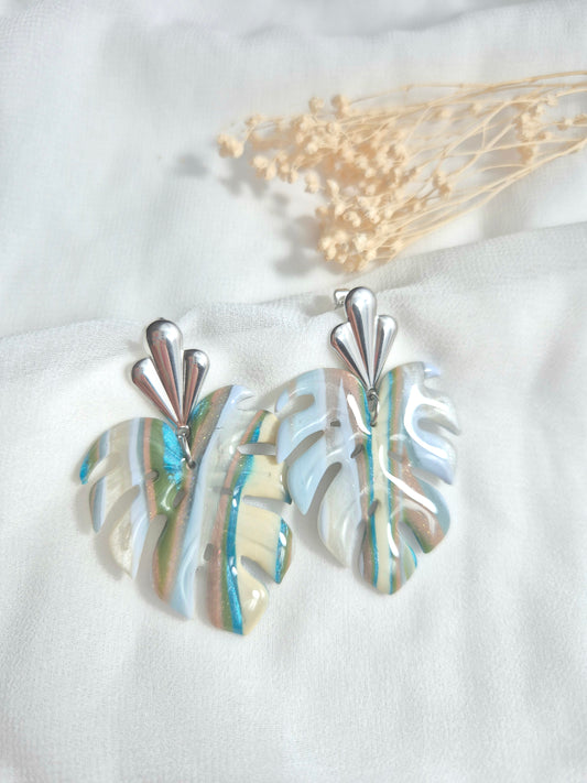 Boucles d’oreilles Alba argenté