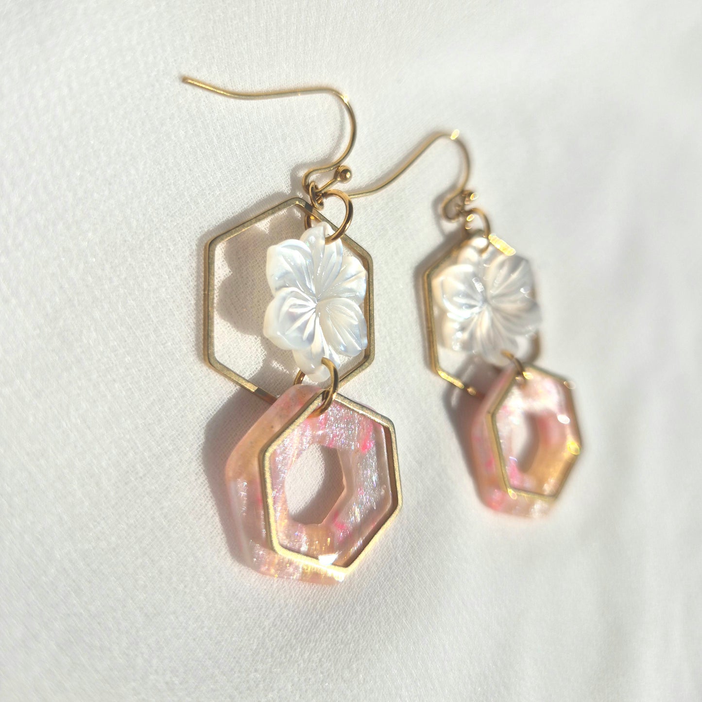 Boucles d'oreilles pendantes Lumi