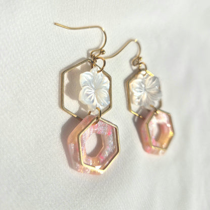 Boucles d'oreilles pendantes Lumi