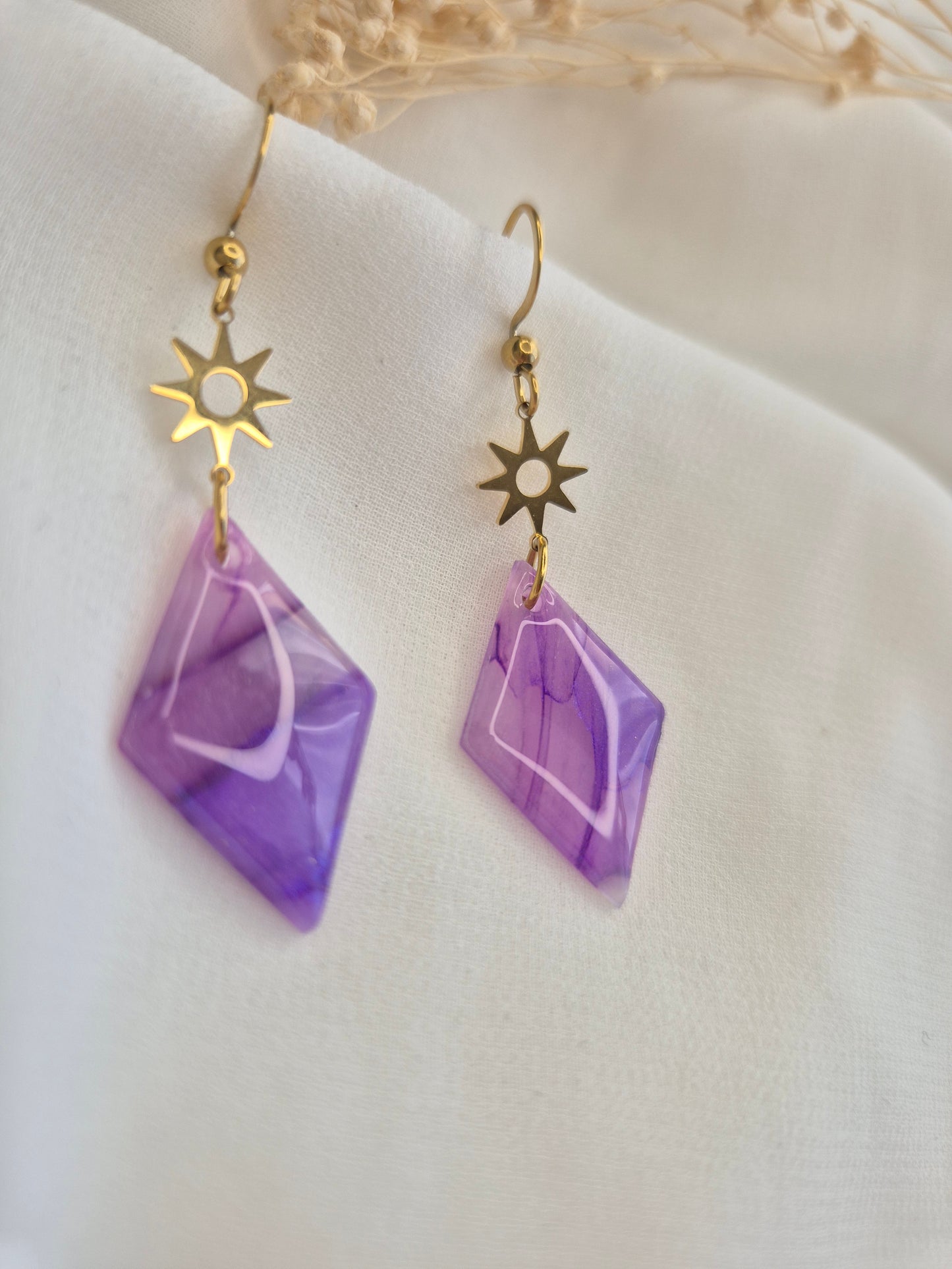 Boucles d’oreilles Gaïa — plusieurs coloris disponibles