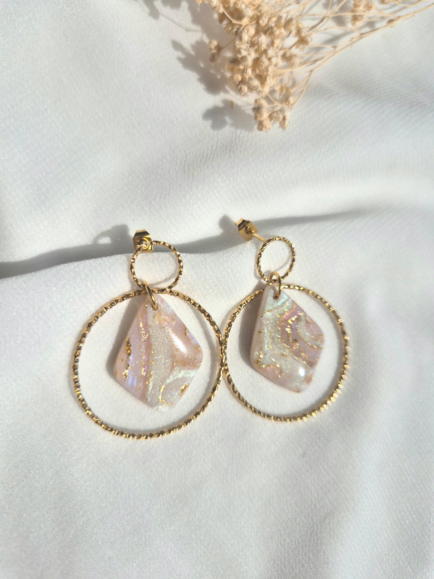 Boucles d'oreilles pendantes Naïa