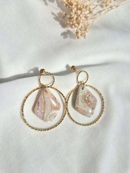 Boucles d'oreilles pendantes Naïa