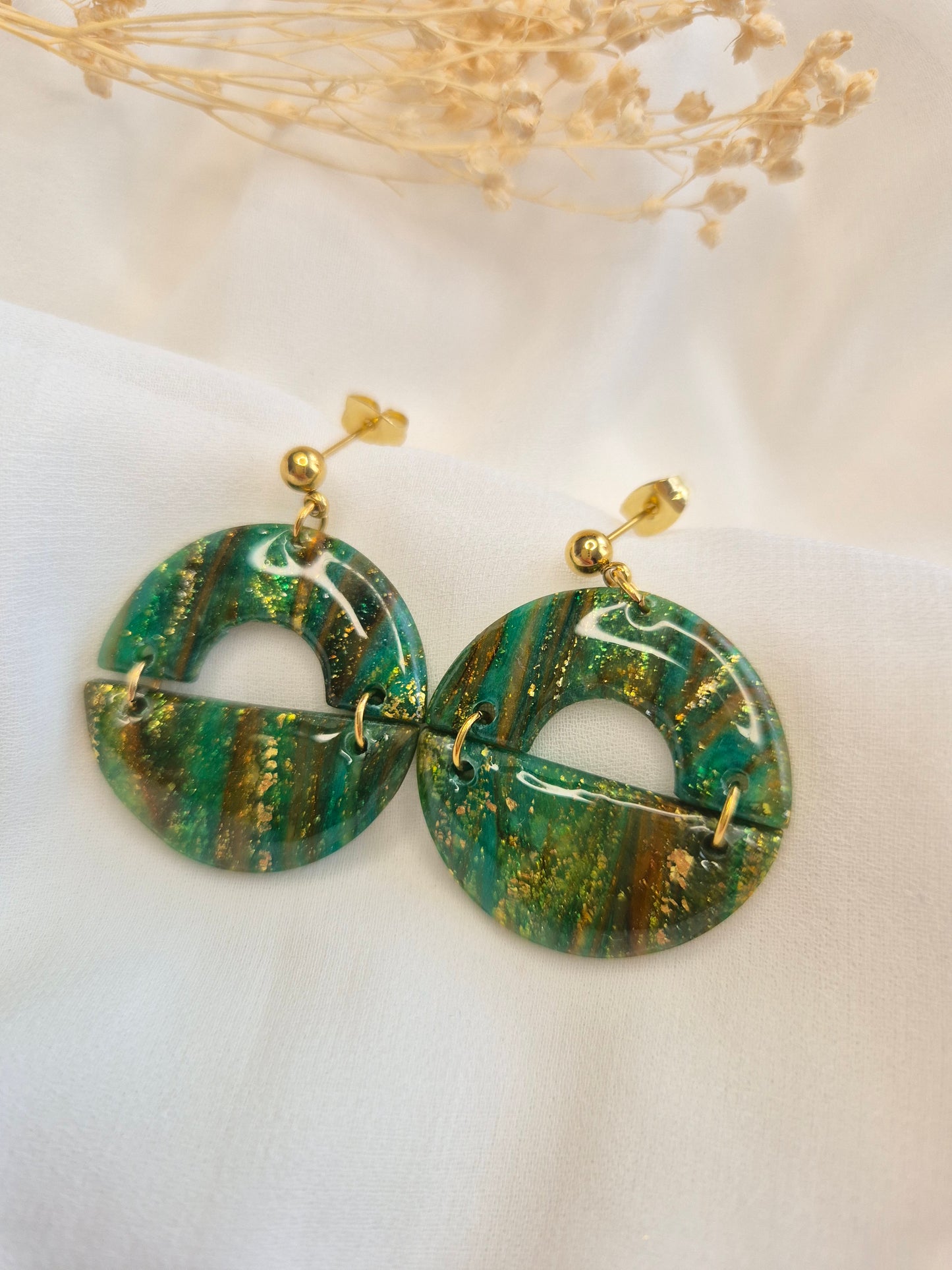 Boucles d’oreilles pendantes Althéa