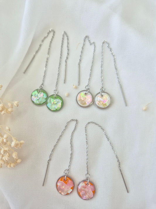 Boucles d'oreilles pendantes Apolline