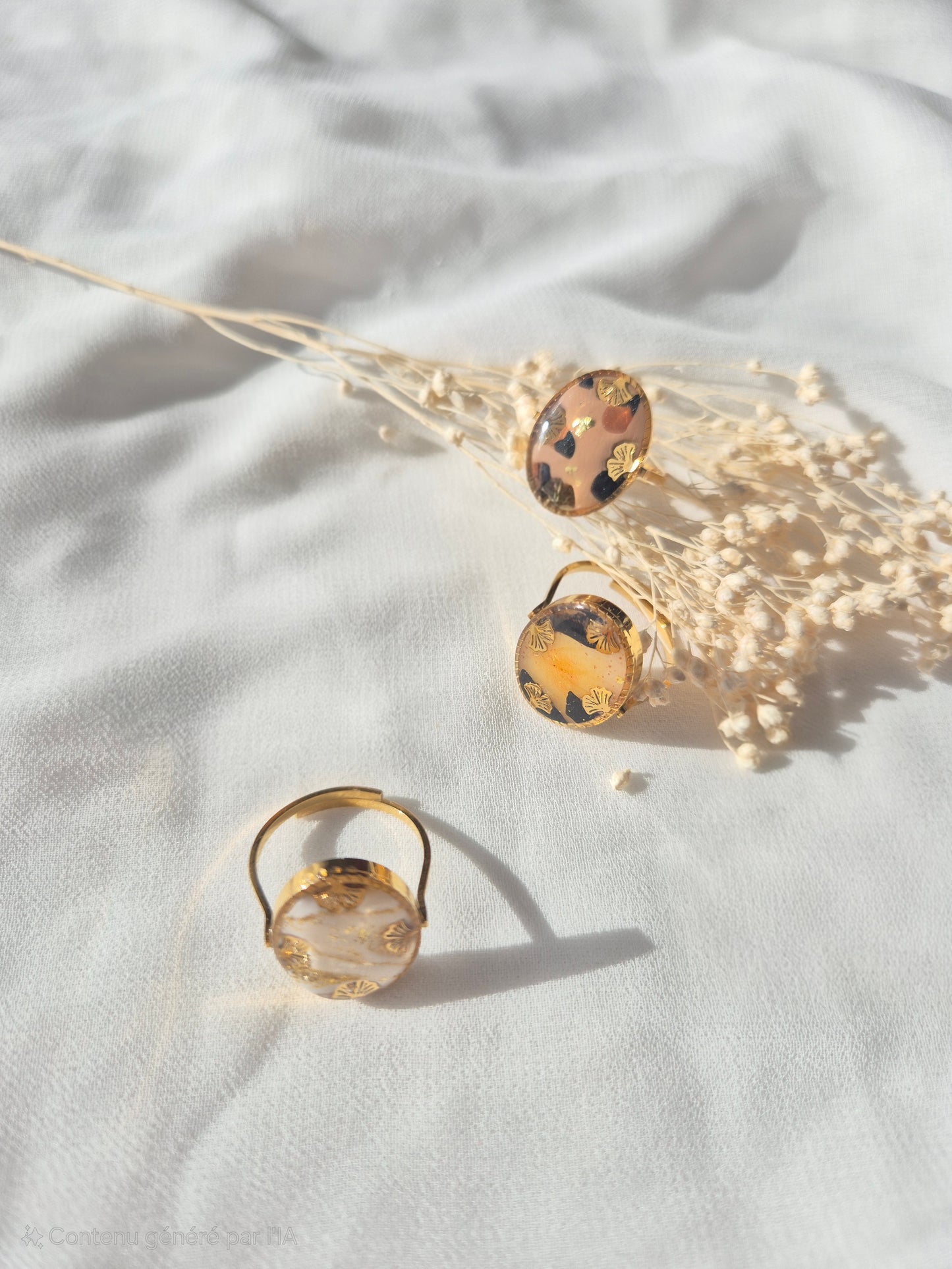 Bague Rosalie Doré -Plusieurs coloris au choix