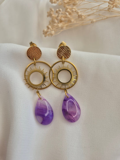 Boucles d’oreilles Solène — plusieurs coloris disponibles