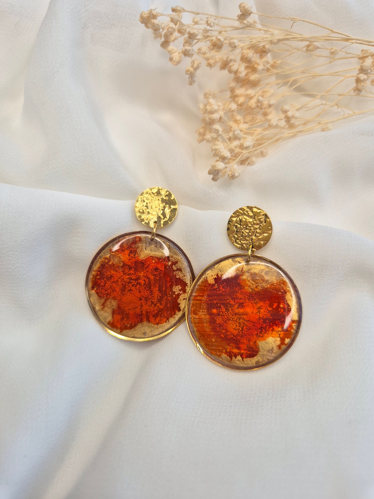 Boucles d’oreilles pendantes Cléophée