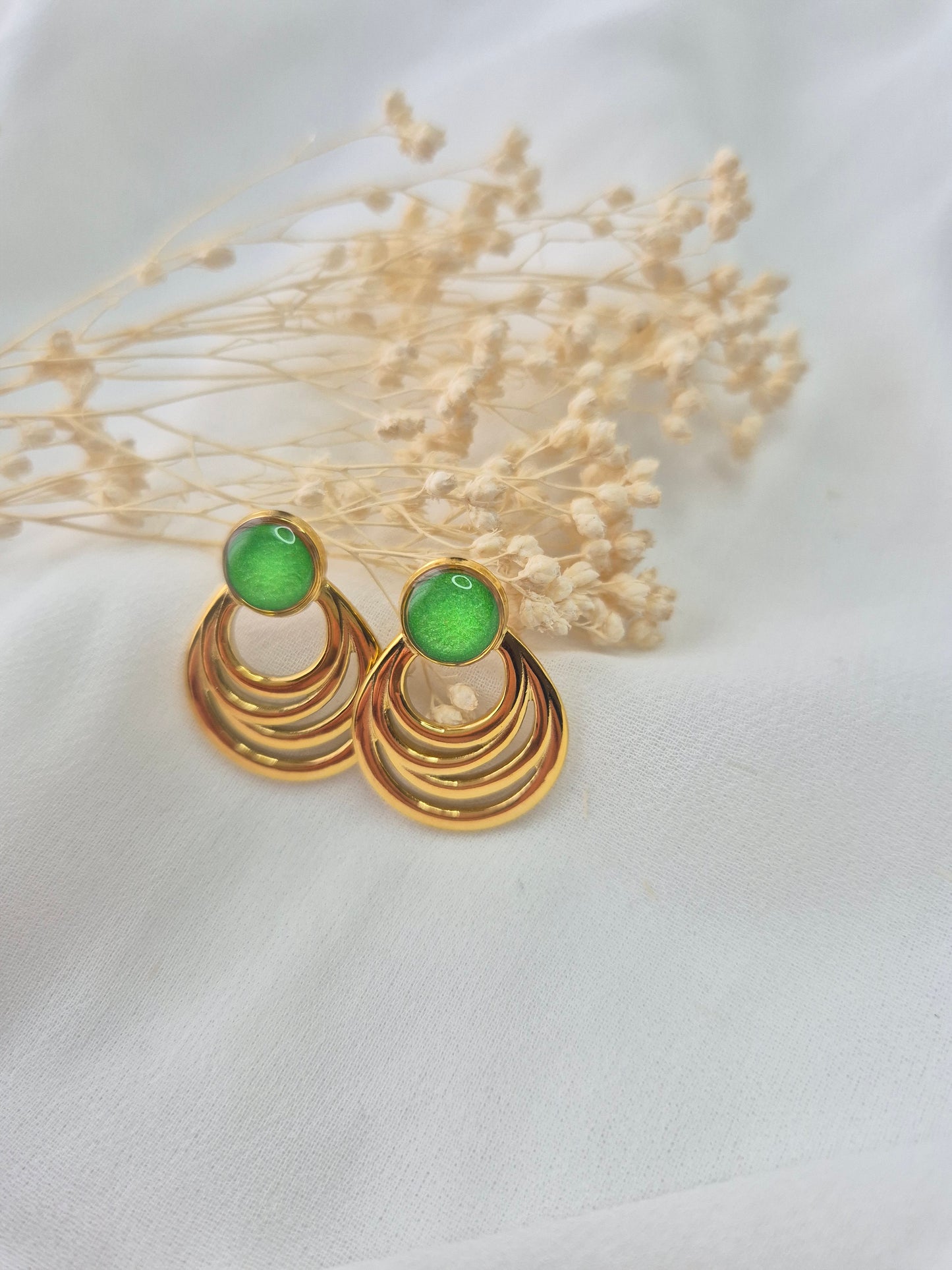 Boucles d’oreilles Simone - plusieurs couleurs disponibles -